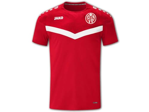 JAKO FSV Mainz 05 T-Shirt Iconic rot M05 Fan Shirt Tee Jersey Trikot, Größe:M von JAKO