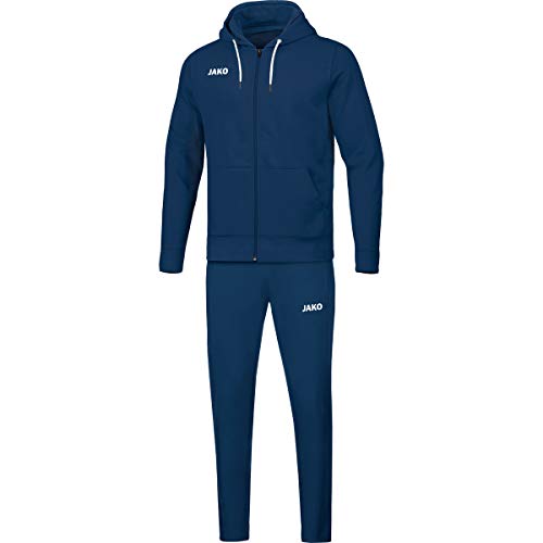 JAKO Herren Jogginganzug Base mit Kapuze, marine, M, M9665 von JAKO