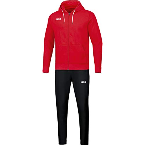 JAKO Herren Jogginganzug Base mit Kapuze, rot, 3XL, M9665 von JAKO