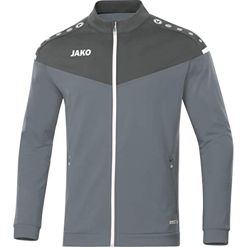 JAKO Herren Champ 2.0 Polyesterjacke, steingrau/anthra light, M EU von JAKO