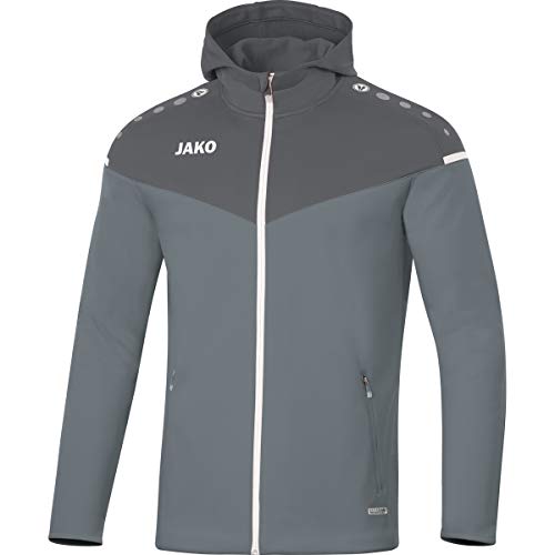 Jako Herren Kapuzenjacke Champ 2.0, steingrau/anthra light, XXL, 6820 von JAKO