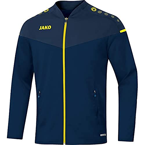 JAKO Herren Präsentationsjacke Champ 2.0, marine/darkblue/neongelb, L, 9820 von JAKO