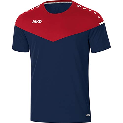 JAKO Herren Champ 2.0 T shirt, Marine/Chili Rot, M EU von JAKO