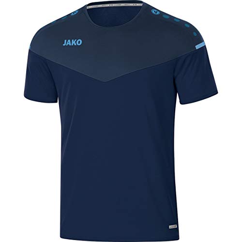 JAKO Herren Champ 2.0 T shirt, Marine/Darkblue/Skyblue, S EU von JAKO