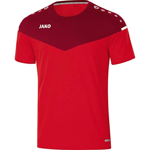 JAKO Herren Champ 2.0 T shirt, Rot/Weinrot, L EU von JAKO