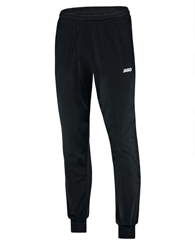 JAKO Trainingshose Kinder Classico Schwarz Gr. 146 I Klassische Sporthose Jungen & für Mädchen I Mit Reißverschluss & Rippeinsatz am Beinabschluss JAKO Trainingshose Kinder Classico Schwarz Gr. 146 I Klassische Sporthose Jungen & für Mädchen I Mit Reißverschluss & Rippeinsatz am Beinabschluss von JAKO