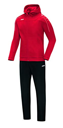 JAKO Herren Präsentationsanzug Classico mit Kapuze, rot, L, M9650 JAKO Herren Präsentationsanzug Classico mit Kapuze, rot, L, M9650 von JAKO