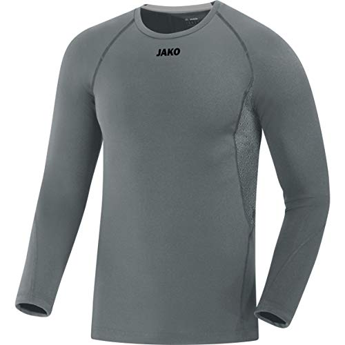 JAKO Herren Compression 2.0 Longsleeve, Steingrau, L EU von JAKO