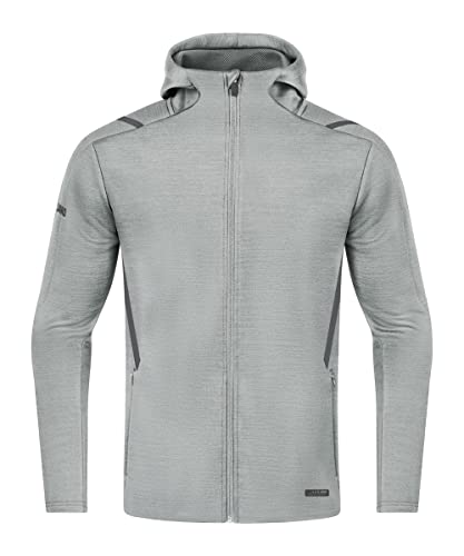 JAKO Herren Freizeitjacke Challenge mit Kapuze, Hellgrau-Meliert/Anthra Light, S JAKO Herren Freizeitjacke Challenge mit Kapuze, Hellgrau-Meliert/Anthra Light, S von JAKO