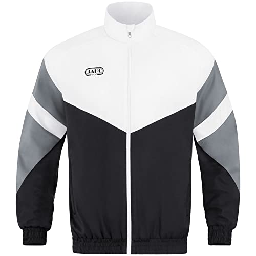 JAKO Herren Freizeitjacke Retro, Schwarz/Weiß/Steingrau, L JAKO Herren Freizeitjacke Retro, Schwarz/Weiß/Steingrau, L von JAKO