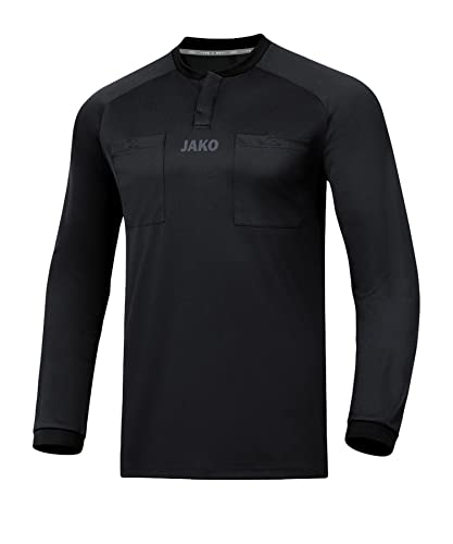 JAKO Herren Fußballtrikots La Schiedsrichter Trikot LA, schwarz, XL, 4371 von JAKO