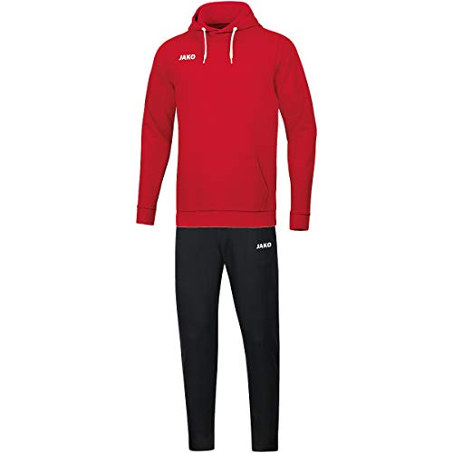 JAKO Herren Jogginganzug Base mit Kapuzensweat, rot, 3XL, M9465 von JAKO