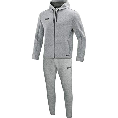 JAKO Herren Jogginganzug Premium Basics mit Kapuze, grau meliert, XXL, M9729 JAKO Herren Jogginganzug Premium Basics mit Kapuze, grau meliert, XXL, M9729 von JAKO