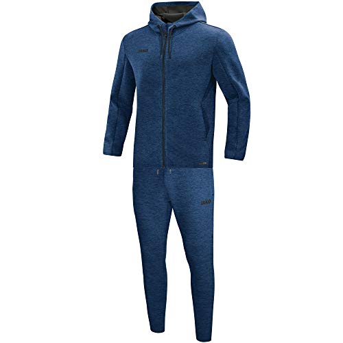 JAKO Herren Jogginganzug Premium Basics mit Kapuze, marine meliert, XXL, M9729 JAKO Herren Jogginganzug Premium Basics mit Kapuze, marine meliert, XXL, M9729 von JAKO
