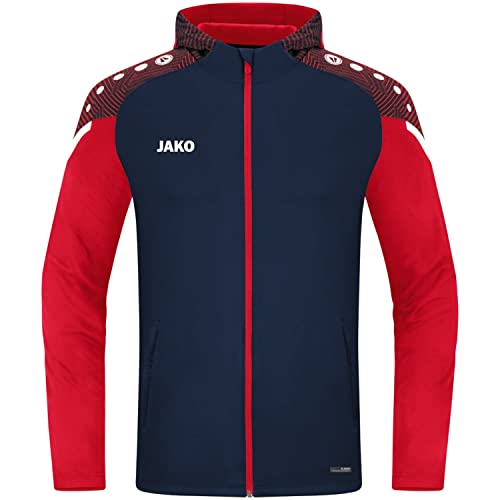 JAKO Herren Kapuzenjacke Performance, Marine/Rot, XL von JAKO