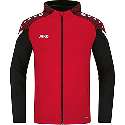 JAKO Herren Kapuzenjacke Performance, Rot/Schwarz, S JAKO Herren Kapuzenjacke Performance, Rot/Schwarz, S von JAKO