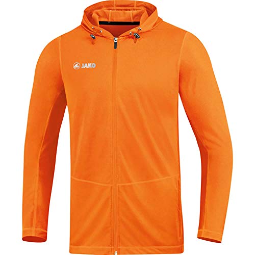 JAKO Herren Kapuzenjacke Run 2.0, neonorange, XXL, 6875 von JAKO