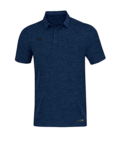 JAKO Herren Polo Premium Basics, marine meliert, S, 6329 von JAKO