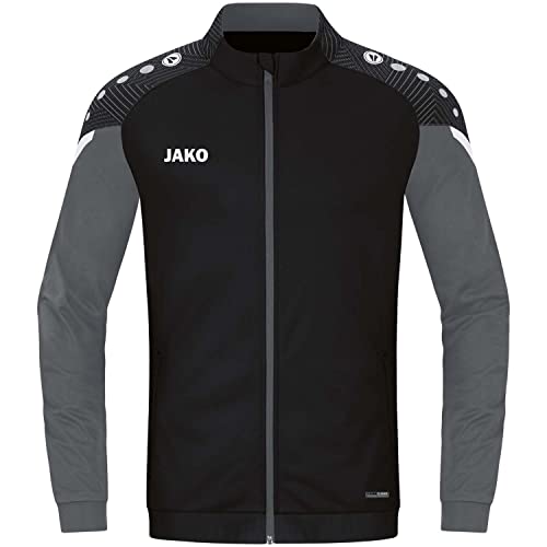 JAKO Herren Polyesterjacke Performance, Schwarz/Anthra Light, 3XL von JAKO