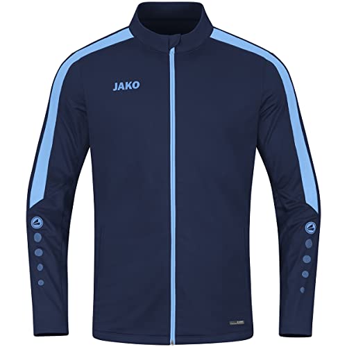 JAKO Herren Polyesterjacke Power, Marine/Skyblue, 3XL von JAKO