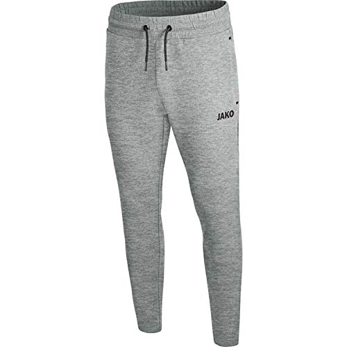 JAKO Herren Jogginghose Premium Basics, grau meliert, XXL, 8429 von JAKO