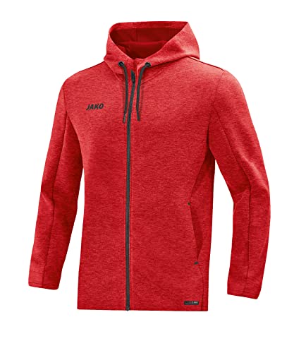 JAKO Herren Kapuzenjacke Premium Basics, rot meliert, M, 6829 JAKO Herren Kapuzenjacke Premium Basics, rot meliert, M, 6829 von JAKO