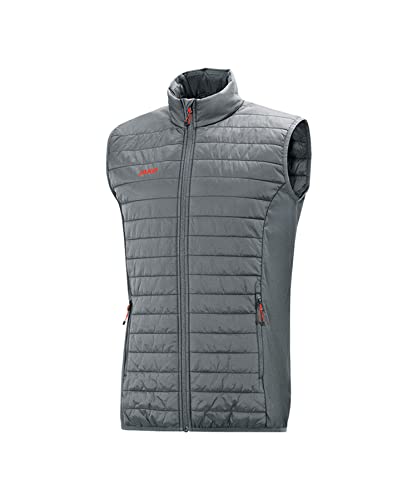 JAKO Herren Sonstige Jacke Steppweste Premium, steingrau, S, 7005 JAKO Herren Sonstige Jacke Steppweste Premium, steingrau, S, 7005 von JAKO