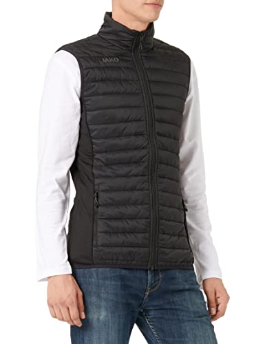 JAKO Herren Quiltet vest Premium Sonstige Jacke, Schwarz, XL EU von JAKO