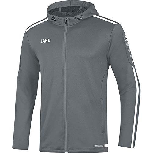 JAKO Herren Striker 2.0 Kapuzenjacke, Steingrau/Weiß, S EU JAKO Herren Striker 2.0 Kapuzenjacke, Steingrau/Weiß, S EU von JAKO