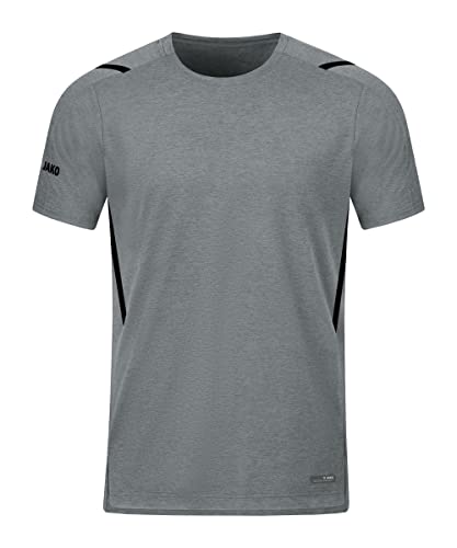 JAKO Herren T-Shirt Challenge, Steingrau-Meliert/Schwarz, L JAKO Herren T-Shirt Challenge, Steingrau-Meliert/Schwarz, L von JAKO