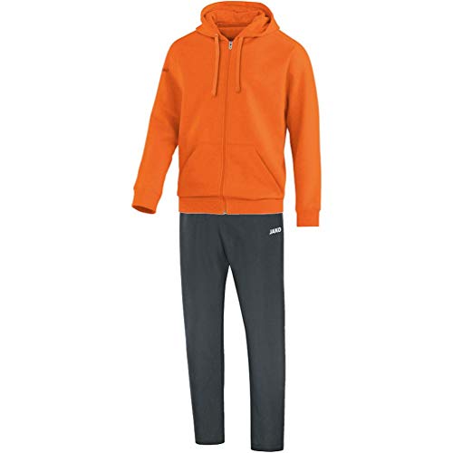 JAKO Herren Team mit Kapuze Jogginganzug Freizeit, Neonorange, S von JAKO