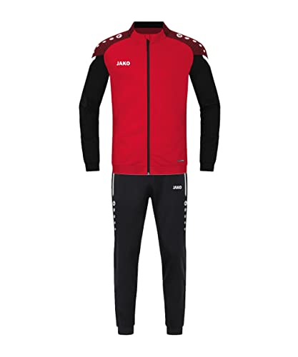 JAKO Herren Tracksuit Trainingsanzug Polyester Performance, rot/schwarz, XL EU JAKO Herren Tracksuit Trainingsanzug Polyester Performance, rot/schwarz, XL EU von JAKO