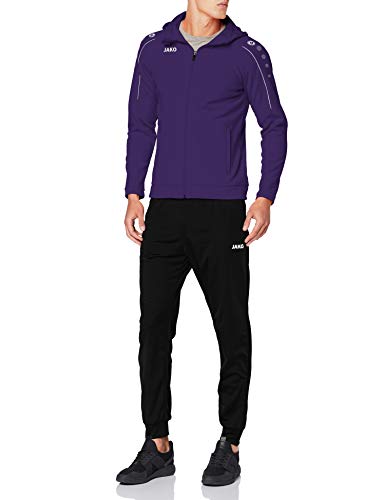 JAKO Herren Trainingsanzug Polyester Classico mit Kapuze, lila, 4XL, M9450 von JAKO