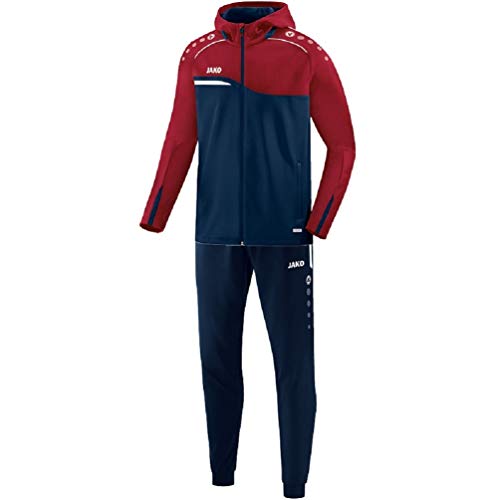 JAKO Herren Trainingsanzug Polyester Competition 2.0 mit Kapuze, marine/dunkelrot, L, M9418 JAKO Herren Trainingsanzug Polyester Competition 2.0 mit Kapuze, marine/dunkelrot, L, M9418 von JAKO