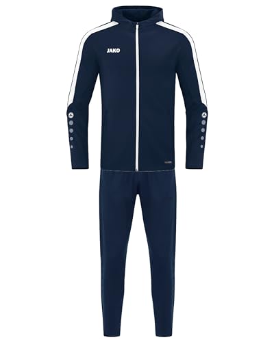 JAKO Herren Trainingsanzug Polyester Power mit Kapuze, Marine, M JAKO Herren Trainingsanzug Polyester Power mit Kapuze, Marine, M von JAKO