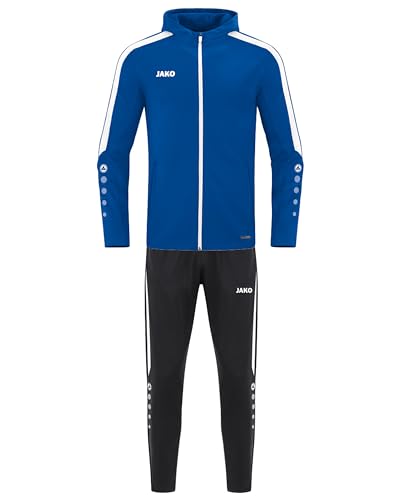 JAKO Herren Trainingsanzug Polyester Power mit Kapuze, Royal, S JAKO Herren Trainingsanzug Polyester Power mit Kapuze, Royal, S von JAKO