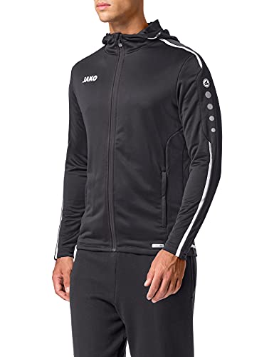 JAKO Herren Trainingsanzug Polyester Striker 2.0 mit Kapuze, schwarz/weiß, S, M9419 JAKO Herren Trainingsanzug Polyester Striker 2.0 mit Kapuze, schwarz/weiß, S, M9419 von JAKO
