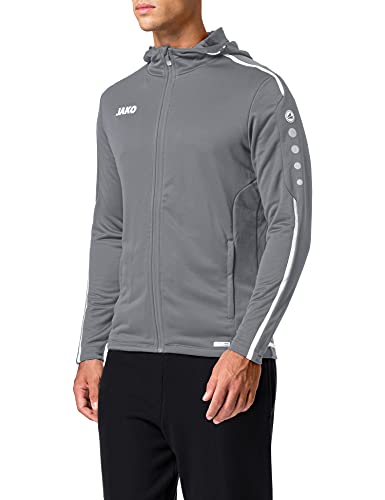 JAKO Herren Trainingsanzug Polyester Striker 2.0 mit Kapuze, steingrau/weiß, M, M9419 JAKO Herren Trainingsanzug Polyester Striker 2.0 mit Kapuze, steingrau/weiß, M, M9419 von JAKO