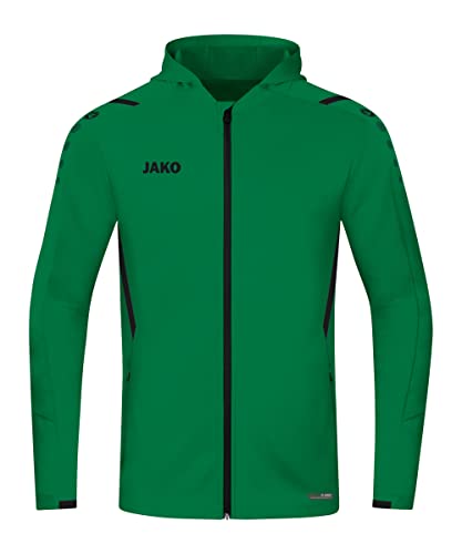 JAKO Herren Kapuzenjacke Challenge, Sportgrün/Schwarz, M JAKO Herren Kapuzenjacke Challenge, Sportgrün/Schwarz, M von JAKO