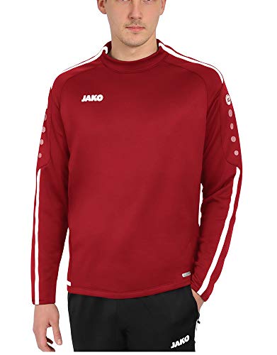 JAKO Herren Trainingssweat Sweat Striker 2.0, chili rot/weiß, L, 8819 von JAKO