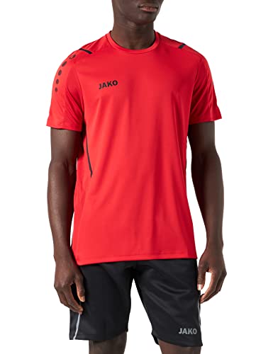 JAKO Herren Trikot Challenge (Kurzarm), Rot/Schwarz, 3XL von JAKO