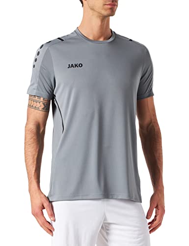 JAKO Herren Jersey Trikot Challenge, Steingrau/Schwarz, S EU JAKO Herren Jersey Trikot Challenge, Steingrau/Schwarz, S EU von JAKO
