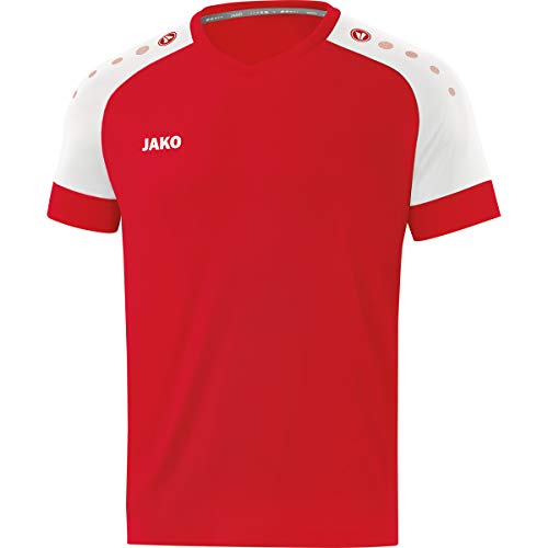 JAKO Herren Champ 2.0 Ka Trikot, Sportrot/Weiß, L EU von JAKO