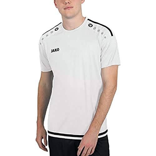 JAKO Herren Trikot Striker 2.0 KA, weiß/schwarz, L, 4219 von JAKO