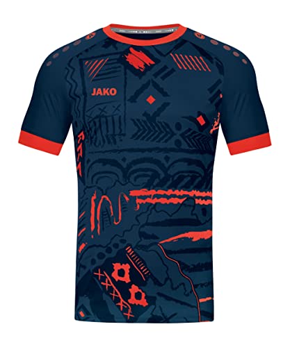 JAKO Herren Jersey Trikot Tropicana, Navy/Flame, M EU JAKO Herren Jersey Trikot Tropicana, Navy/Flame, M EU von JAKO