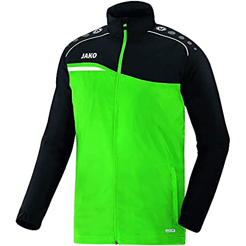 JAKO Kinder Allwetterjacke Competition 2.0, soft green/schwarz, 128, 7418 von JAKO