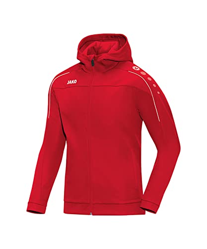 JAKO Kinder Basic-kapuzen-jacke Classico, rot, 128, 6850 von JAKO