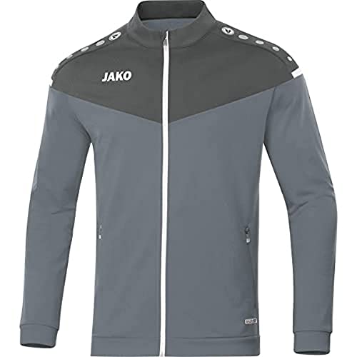 JAKO Kinder Polyesterjacke Champ 2.0, steingrau/anthra light, 128, 9320 von JAKO