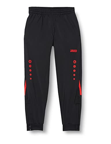 JAKO Kinder Polyesterhose Challenge, Schwarz/Rot, 128 von JAKO