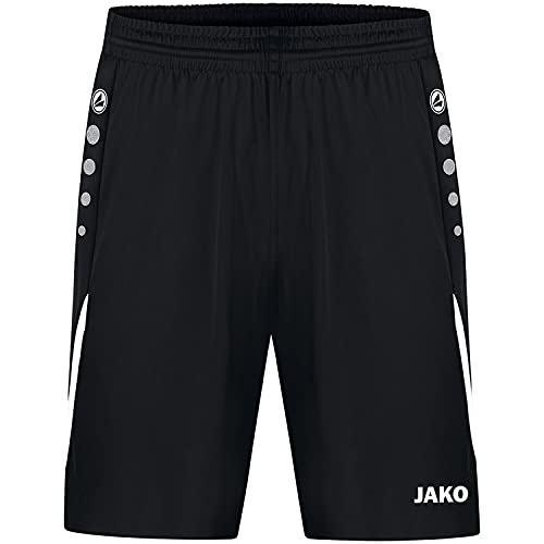 JAKO Unisex Kinder sportsbukser Sporthose Challenge, Schwarz/Weiß, 128 EU von JAKO